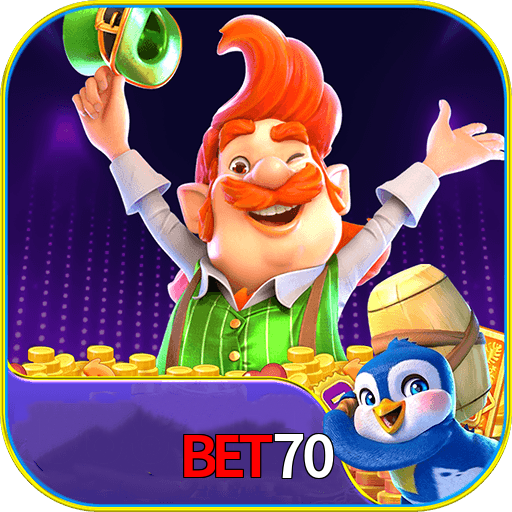 Imagem promocional da BET70 mostrando a plataforma e suas vantagens